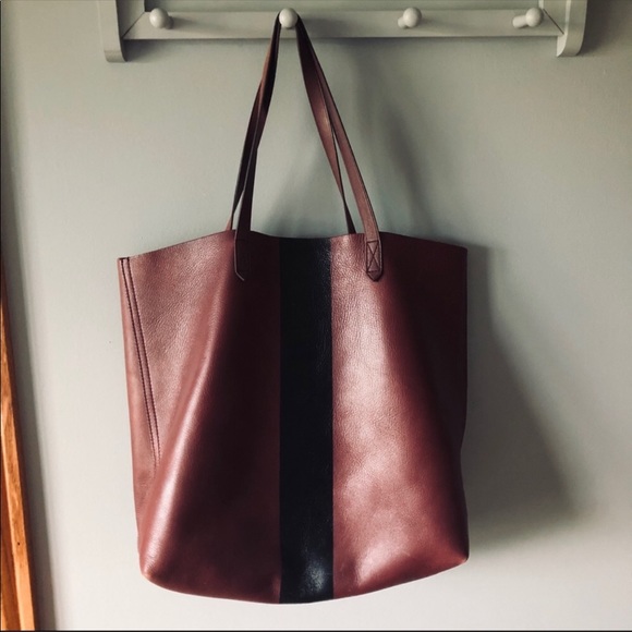 Madewell Handbags - Madewell The Paint Stripe Transport tote